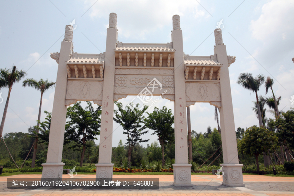 牌坊,園林,石雕,建筑