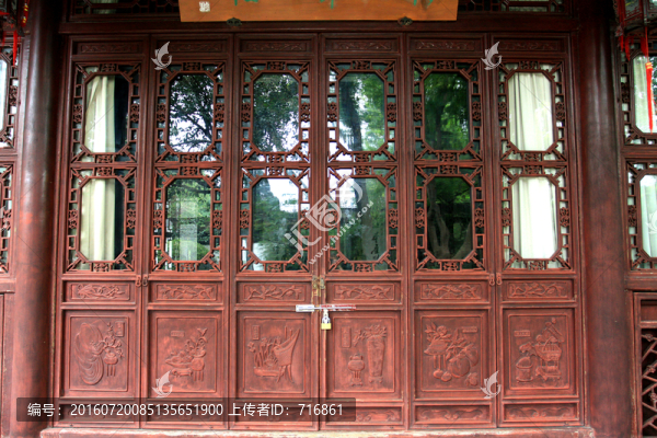 寒山寺,楓橋第一樓,門扇