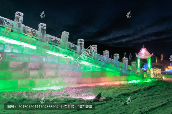 冰雕夜景