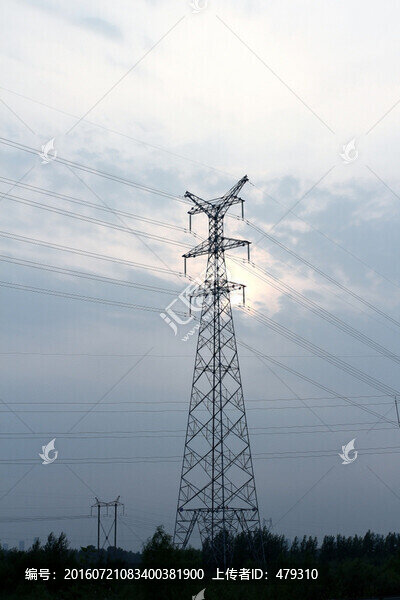 供電,高壓線,電塔,鐵塔,電線