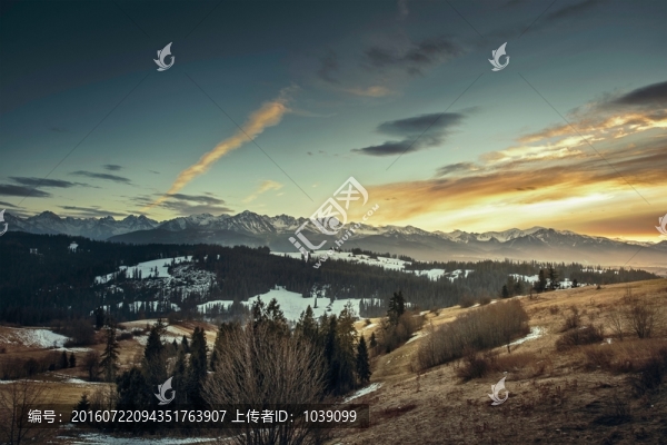 傍晚天空