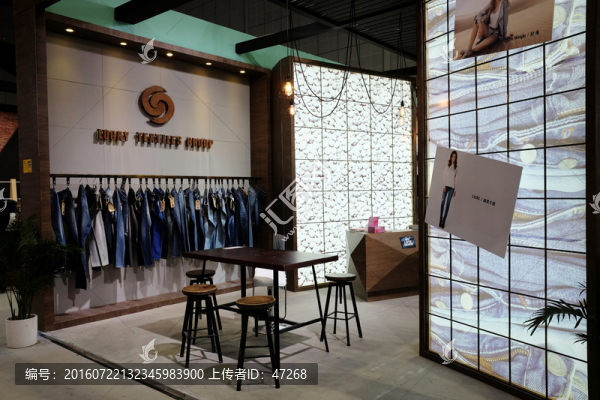 展會,牛仔褲,面料展,陳列