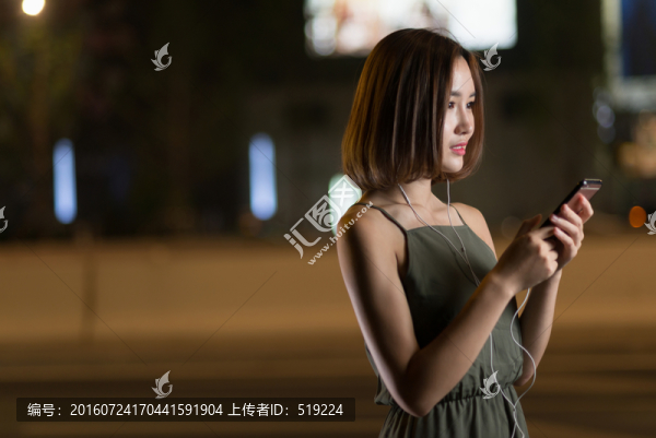 夜景人像