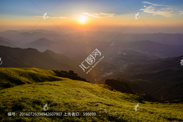 武功山日落風(fēng)光