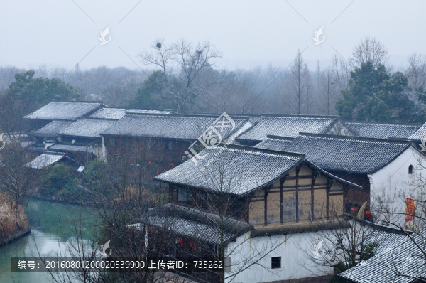 杭州西溪濕地雪景