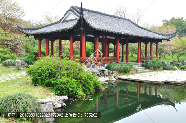 杭州植物園里的涼亭