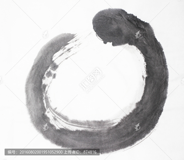 水墨,圓圈,不分層