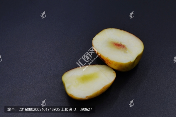 冬棗,切開(kāi)的冬棗