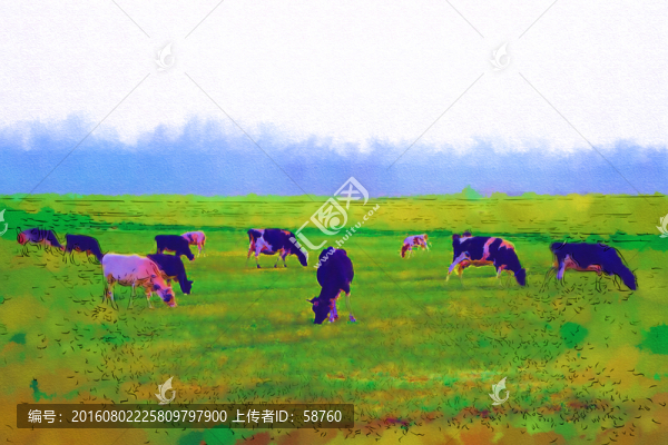 電腦畫(huà),牧場(chǎng)