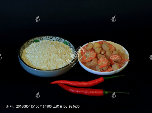 蝦干瑤柱白芝麻辣椒