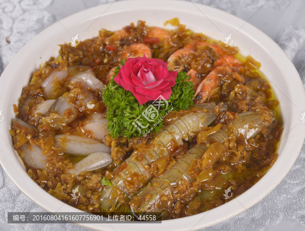 蝦菇,蟶子,蒸三鮮