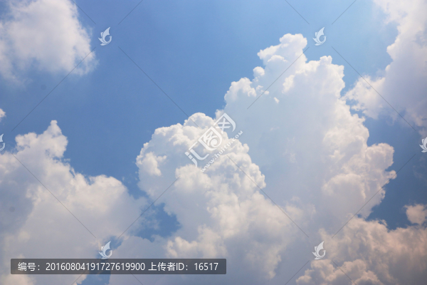 藍(lán)天白云,天空
