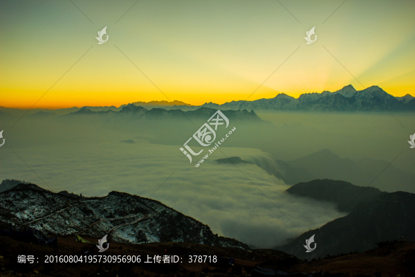 牛背山日落