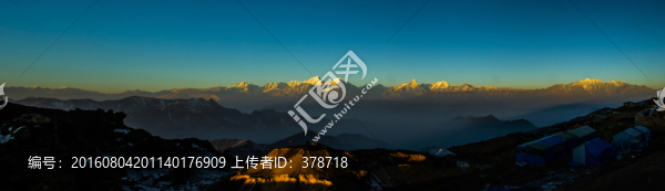牛背山日出全景高清大圖