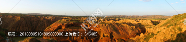 黃土高原,靖邊,全景