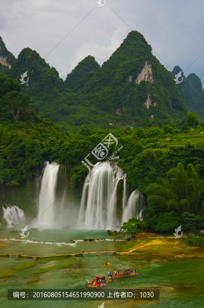 高山流水,瀑布山水