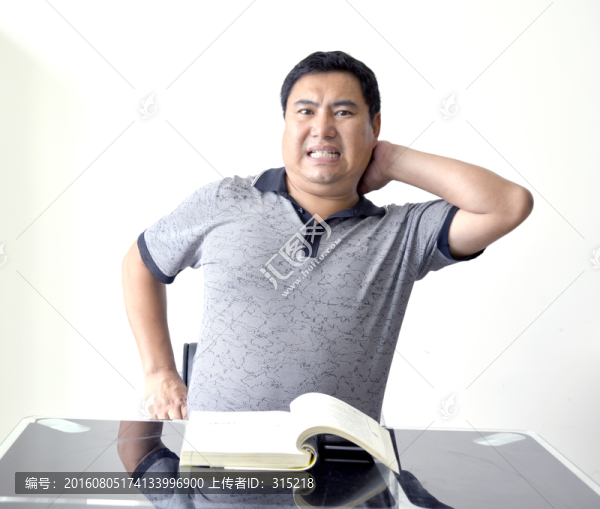 男人,肖像,腰酸背痛