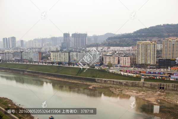 四川省巴中市巴河沿岸風(fēng)光