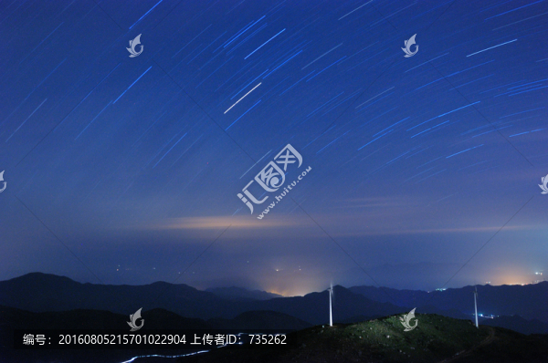 諸暨東白山星空風光