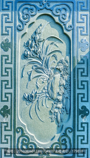 浮雕,蘭花