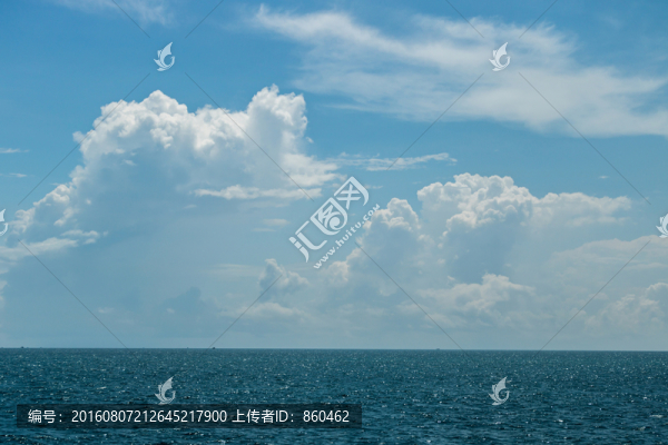 大海白云