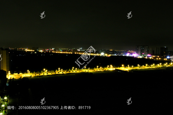夜景,路燈