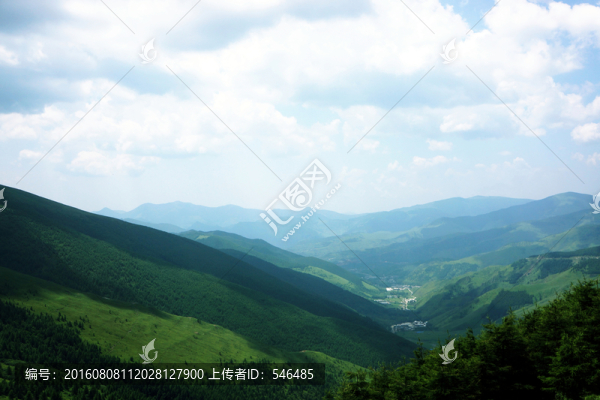 五臺山,臺懷鎮(zhèn)遠(yuǎn)眺