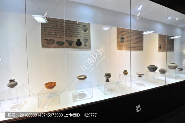 陶器展示,,博物館,文物考古
