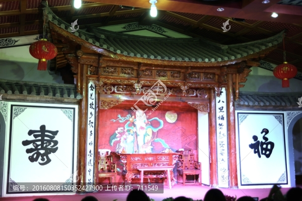 白族風(fēng)格建筑舞臺(tái)