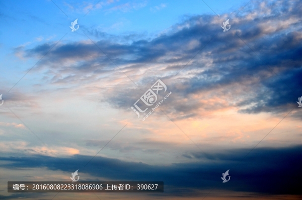 晚霞,天空云彩,黃昏