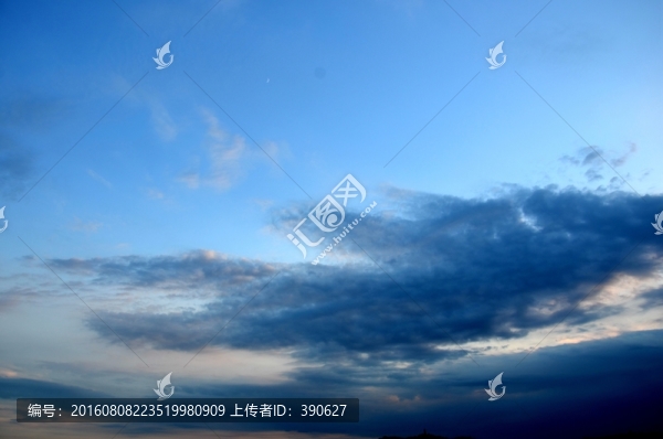 晚霞,天空云彩,黃昏