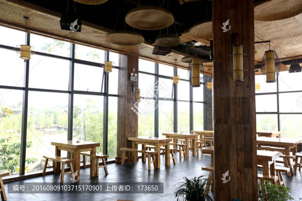 古鎮(zhèn)民俗餐廳室內(nèi)攝影