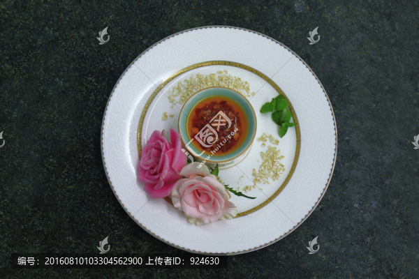 辣椒海鮮醬擺盤
