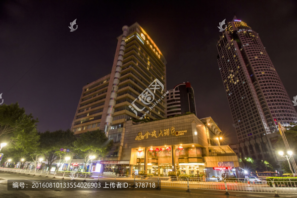 廣東省佛山市金城大酒店夜景