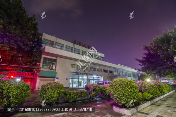 廣東省佛山市石灣汽車站夜景