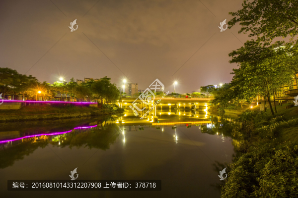 廣東省佛山市中肯橋夜景