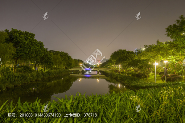 廣東省佛山市佛山公園夜景