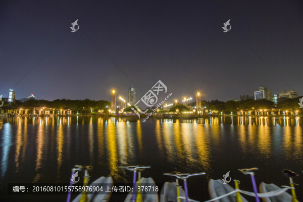 廣東省佛山市千燈湖公園夜景