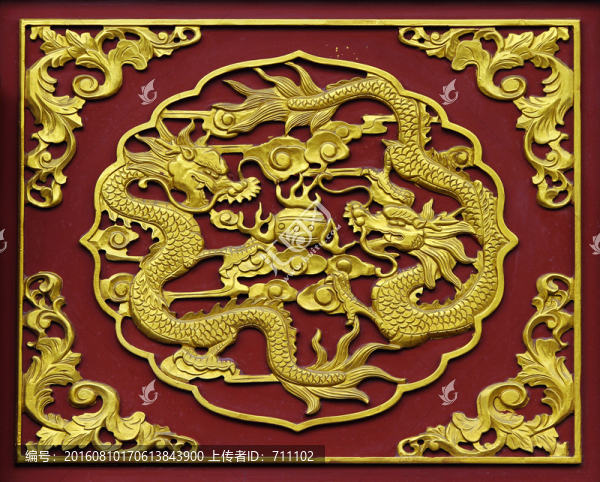 鎏金龍頭,雙龍頭