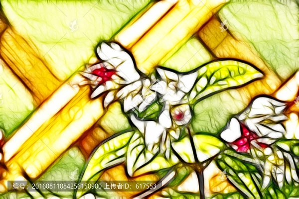 龍吐珠花枝
