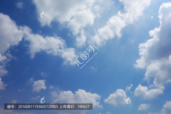 白云藍天