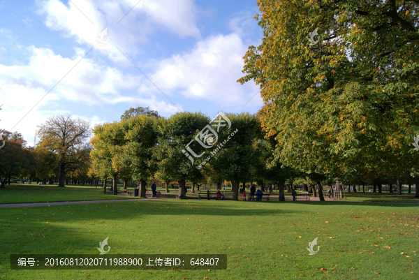 丹麥哥本哈根公園景色