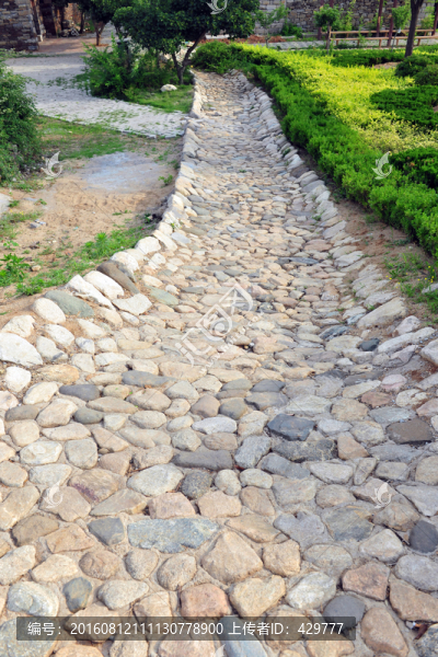 卵石路,石子路,路面鋪設(shè)