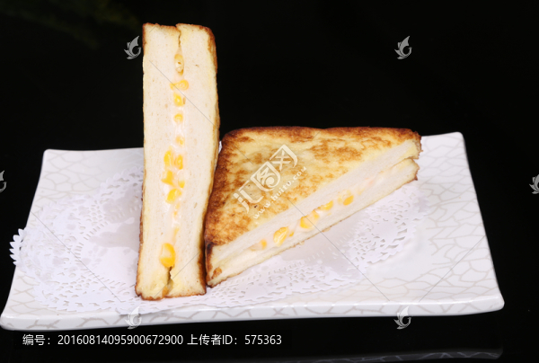酸酸甜甜粟米粒多士