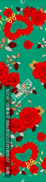 家紡窗簾印花圖案床上用品花紋