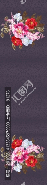 家紡窗簾印花圖案床上用品花紋