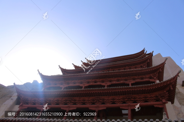 塔正面,敦煌莫高窟