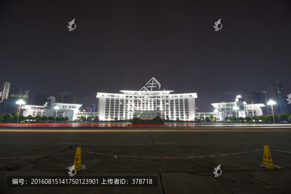 江西省撫州市人民政府夜景