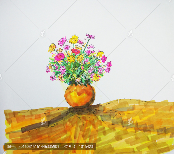 手繪花