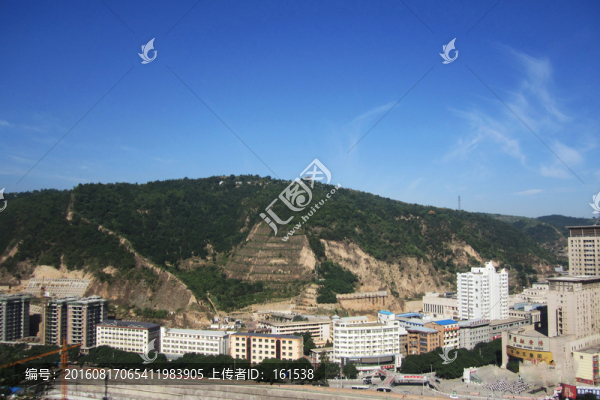 延安寶塔山城市風(fēng)光